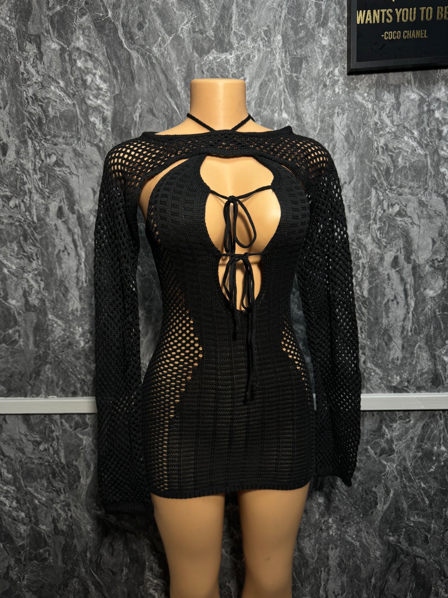 “Midnight Muse” Knitted Dress